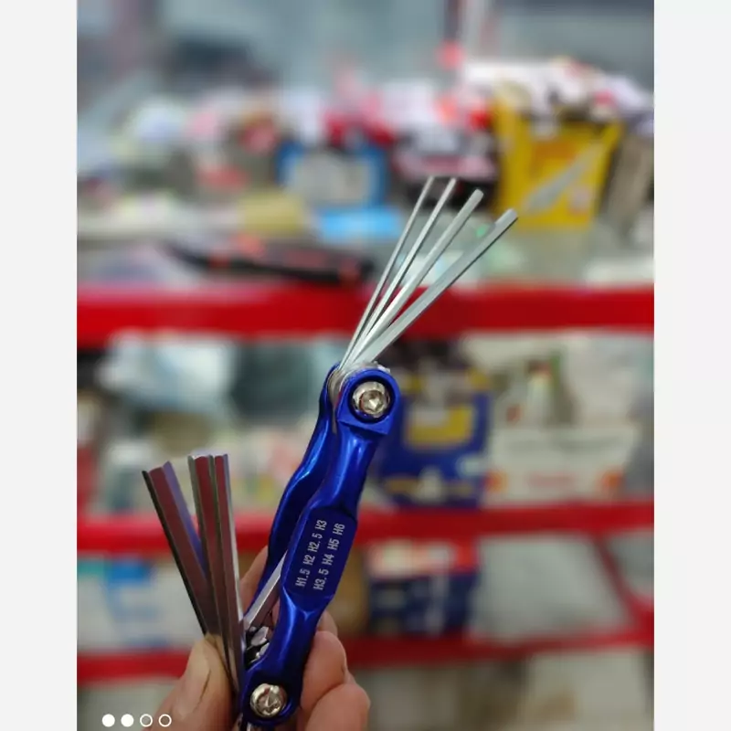 مجموعه آچار آلن ستاره ای 8عددی تاشو