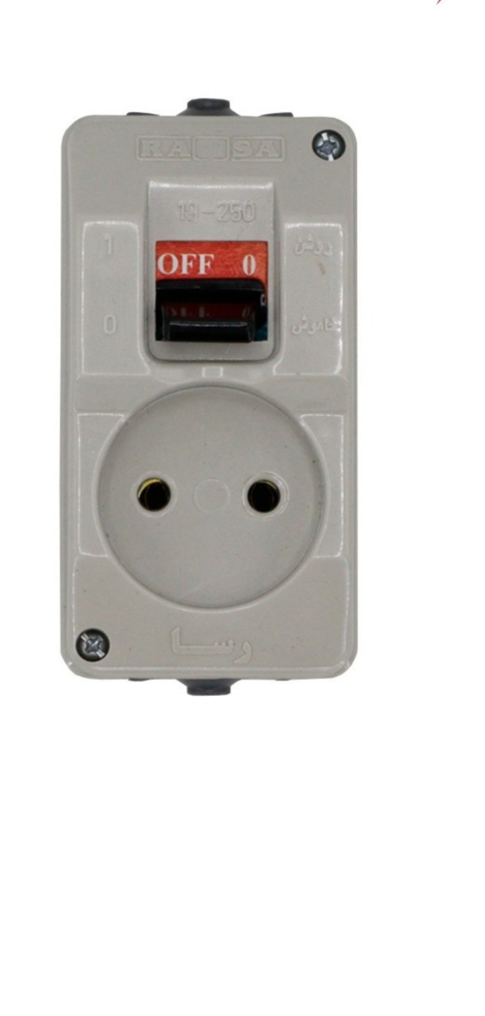 کلید پریزدار رسا  مدل 20آمپر  تک فاز