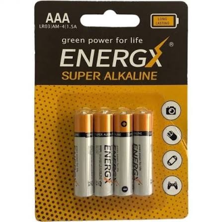 باتری قلمی سوپرآلکالاین ENERGX بسته 4عددی